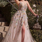 Lace Applique A-Line Tulle Gown by Andrea and Leo A1460 - Special Occasion