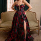 Soft Organza Plunging Neckline A-Line Gown by Andrea and Leo A1465 - Special Occasion