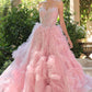 Sweetheart Neckline Layered Tulle Gown by Andrea and Leo A1483 - Special Occasion