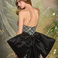 Beaded Strapless Sweetheart Gown by Andrea and Leo A1486 - Special Occasion
