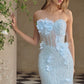 Beaded Strapless Sheath Gown by Andrea and Leo A1487 - Special Occasion