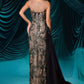 Fitted Illusion Neckline Gown by Andrea and Leo A1489 - Special Occasion/Curves