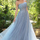 Strapless Soft Floral A-Line Gown by Andrea and Leo A1491 - Special Occasion