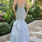 Deep V-Neckline Mermaid Gown by Andrea and Leo A1493 - Special Occasion
