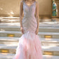 Deep V-Neckline Mermaid Gown by Andrea and Leo A1493 - Special Occasion