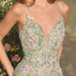 3D Floral Applique Sheath Gown by Andrea and Leo A1500 - Special Occasion