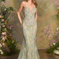 3D Floral Applique Sheath Gown by Andrea and Leo A1500 - Special Occasion