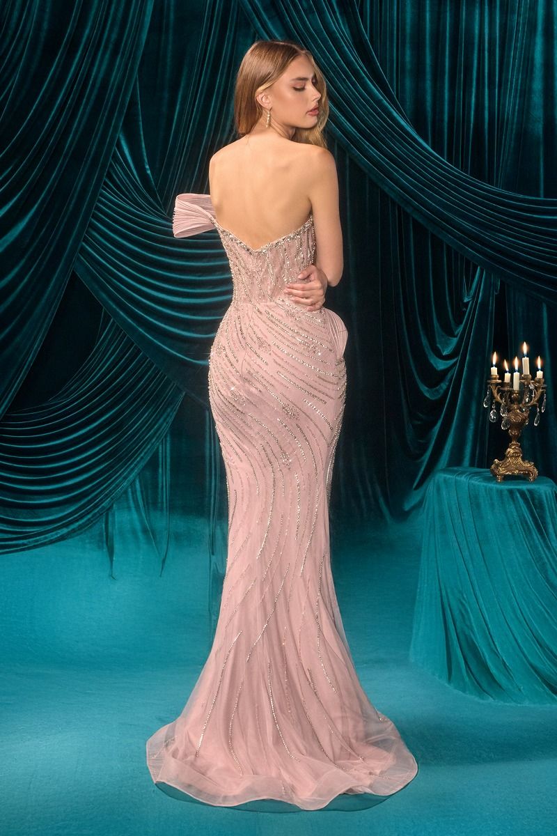 Fitted Sweetheart Neckline Gown by Andrea and Leo A1504 - Special Occasion