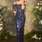 Fitted Straight Neckline Gown by Andrea and Leo A1511 - Special Occasion