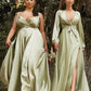 Flowy Satin A-Line Gown by Cinderella Divine BD105 - Special Occasion