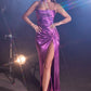Satin Fitted Knot Gown By Ladivine BD111 - Women Evening Formal Gown - Special Occasion