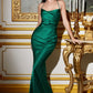 Fitted Satin Slip Gown By Ladivine BD7044 - Women Evening Formal Gown - Special Occasion