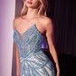 Embellished Plunging Neckline Mermaid Gown By Ladivine CC0688 - Women Evening Formal Gown - Special Occasion/Curves