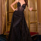 Glitter Printed Layered Tulle Gown By Ladivine C167 - Women Evening Formal Gown - Special Occasion