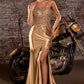 Stretch Satin Strapless Neckline Gown By Ladivine C168 - Women Evening Formal Gown - Special Occasion