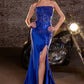 Stretch Satin Strapless Neckline Gown By Ladivine C168 - Women Evening Formal Gown - Special Occasion