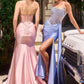 Strapless Illusion Mermaid Gown By Ladivine C169 - Women Evening Formal Gown - Special Occasion