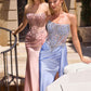 Strapless Illusion Mermaid Gown By Ladivine C169 - Women Evening Formal Gown - Special Occasion