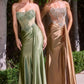 Strapless Illusion Mermaid Gown By Ladivine C169 - Women Evening Formal Gown - Special Occasion