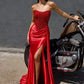Strapless Leg Slit Mermaid Gown By Ladivine C170 - Women Evening Formal Gown - Special Occasion