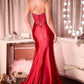 Plunging Neckline Leg Slit Gown By Ladivine C171 - Women Evening Formal Gown - Special Occasion