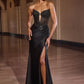 Beaded Plunging Neckline Gown By Ladivine C172 - Women Evening Formal Gown - Special Occasion