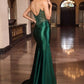 Beaded Plunging Neckline Gown By Ladivine C172 - Women Evening Formal Gown - Special Occasion