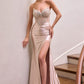 Crystal Sweetheart Neckline Gown By Ladivine CA121 - Women Evening Formal Gown - Special Occasion