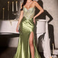 Crystal Sweetheart Neckline Gown By Ladivine CA121 - Women Evening Formal Gown - Special Occasion