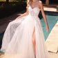 Strapless Corset Bodice A-Line Bridal Gown by Cinderella Divine CB065W