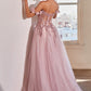Off The Shoulder Corset Ball Gown By Ladivine CB104 - Women Evening Formal Gown - Special Occasion