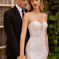 Embellished Strapless Mermaid Bridal Gown by Cinderella Divine CB126W