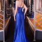 Plunging Illusion V-Neckline Gown By Ladivine CB163 - Women Evening Formal Gown - Special Occasion