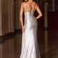 Plunging Illusion V-Neckline Gown By Ladivine CB163 - Women Evening Formal Gown - Special Occasion