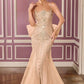Beaded Scoop Neckline Gown By Ladivine CB167 - Women Evening Formal Gown - Special Occasion