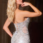 Crystal Sweetheart Neckline Gown By Ladivine CC0801 - Women Evening Formal Gown - Special Occasion