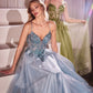 Layered Tulle A-Line Embellished Bodice Gown by Cinderella Divine CC0881 - Special Occasion