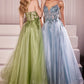 Layered Tulle A-Line Embellished Bodice Gown by Cinderella Divine CC0881 - Special Occasion