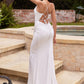 Sheath Glitter Fitted Bridal Gown by Ladivine CC1622W