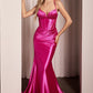 Glitter Sweetheart Neckline Gown by Cinderella Divine CC2397 - Special Occasion