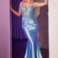 Embellished Lace & Satin Mermaid Gown by Cinderella Divine CC2401 - Special Occasion/Curves