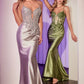 Embellished Lace & Satin Mermaid Gown by Cinderella Divine CC2401 - Special Occasion/Curves