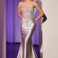 Embellished Lace & Satin Mermaid Gown by Cinderella Divine CC2401 - Special Occasion/Curves