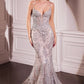 Plunging V-Neckline Mermaid Gown By Ladivine CC2403 - Women Evening Formal Gown - Special Occasion