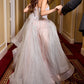 Layered Tulle Embellished A-Line Gown by Cinderella Divine CC2531 - Special Occasion/Curves