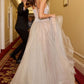 Layered Tulle Embellished A-Line Gown by Cinderella Divine CC2531 - Special Occasion/Curves