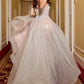 Layered Tulle Embellished A-Line Gown by Cinderella Divine CC2531 - Special Occasion/Curves