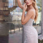 Beaded Sweetheart Neckline Tulle Short Dress by Cinderella Divine CC389 - Special Occasion