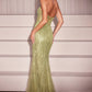 Sequins Strapless Fitted Gown By Ladivine CC416 - Women Evening Formal Gown - Special Occasion/Curves