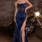 Strapless Sweetheart Neckline Gown By Ladivine CC463 - Women Evening Formal Gown - Special Occasion